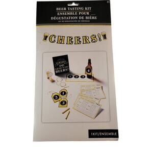 Beer Tasting Party Kit With Score Cards Bottle Tags Cheers Banner 1 Kit Birthday